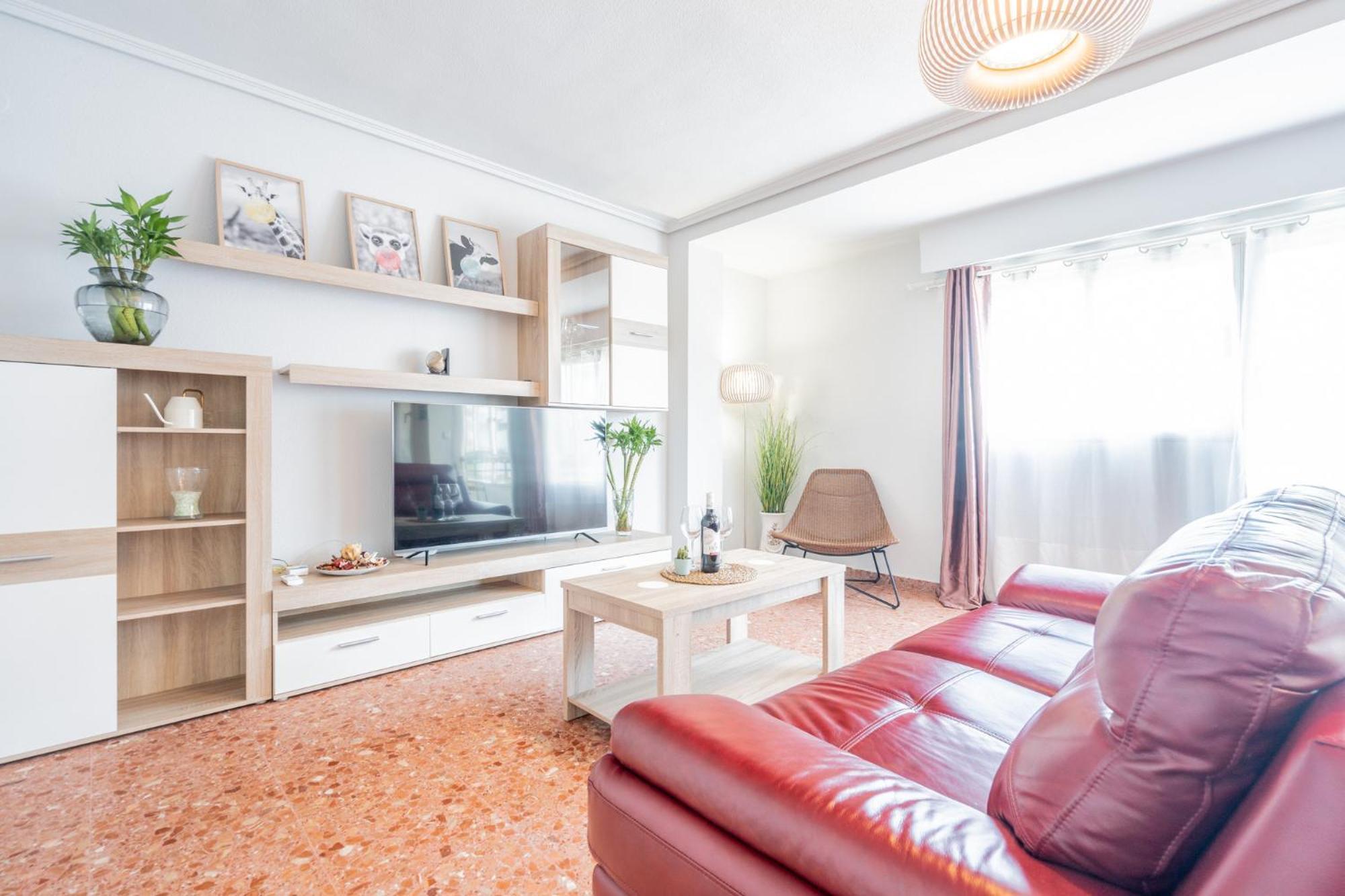 Apartamento Familiar En Avenida Del Puerto Валенсия Экстерьер фото