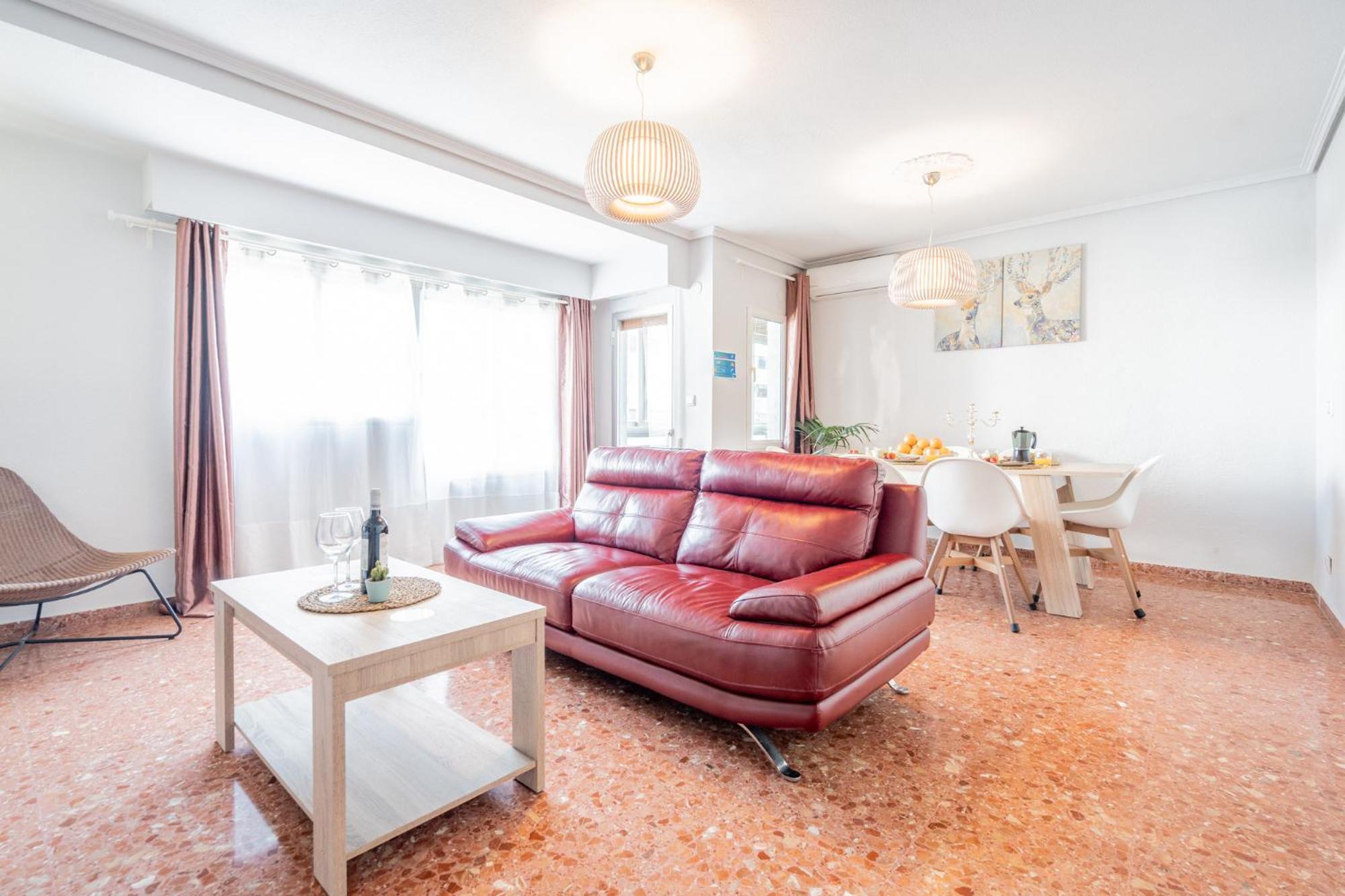 Apartamento Familiar En Avenida Del Puerto Валенсия Экстерьер фото